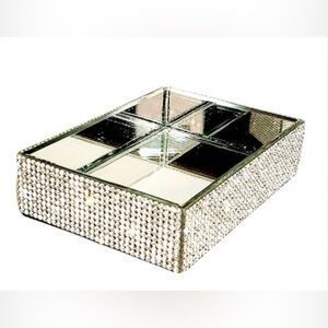 Bella Lux Soap Dish Jeweled All Sides Rhinestone